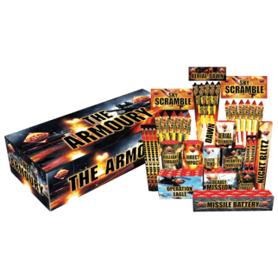 Armoury Crate of 36 Fireworks ARMOURY CRATE (34 FIREWORKS)